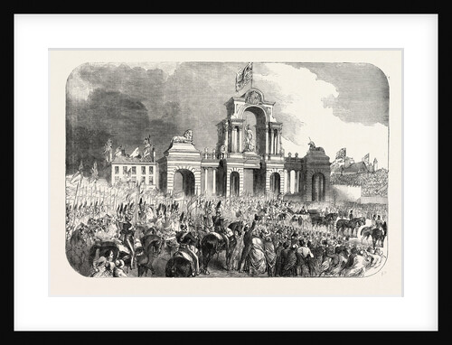 The Royal Procession at Windsor Bridge Arch, Salford by Anonymous
