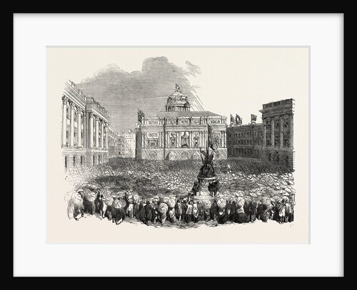 Royal Visit to Liverpool, Queen Victoria at the Town Hall, Area of the Exchange by Anonymous