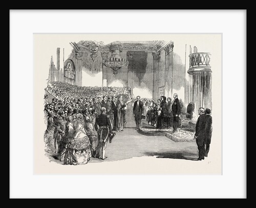 Presentation of the Address to Her Majesty Queen Victoria, at the Town Hall, Liverpool by Anonymous