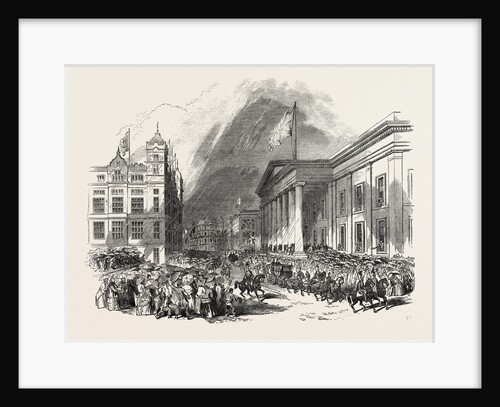 The Royal Procession Passing the Custom House and Sailors' Home, Liverpool by Anonymous