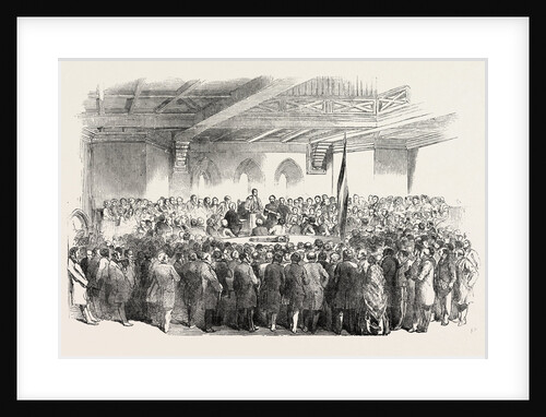 M. Kossuth Receiving the Corporation Address, in the Town Hall, Southampton by Anonymous