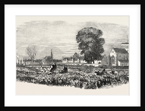 The Procession Passing the Church and Hospital of St. Cross, Winchester by Anonymous