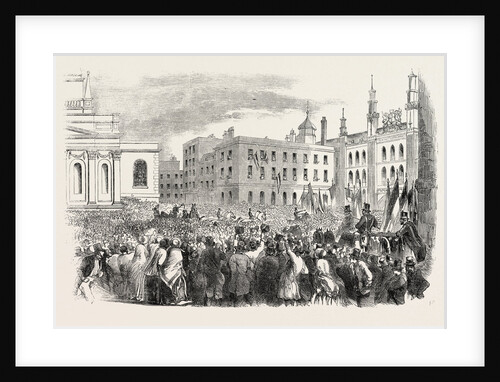 Arrival of M. Kossuth in Guildhall Yard, London by Anonymous
