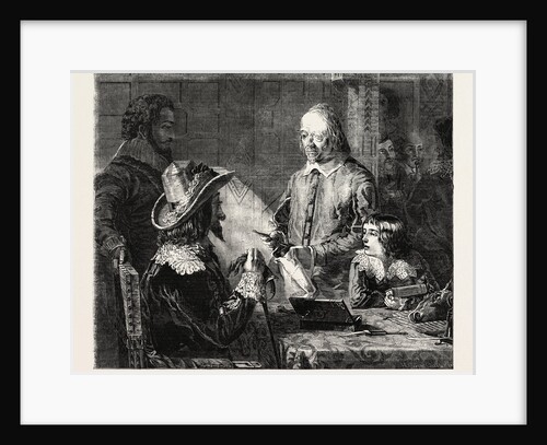 Fine Arts, Harvey Demonstrating to Charles I. His Theory of the Circulation of the Blood by Anonymous