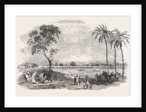 Bridge Recently Erected Over the River Corvery Near Bhowanee Madras by Anonymous