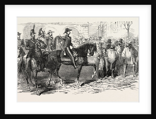 Revolution in France: The President and His Staff, in the Streets of Paris, 1851 by Anonymous