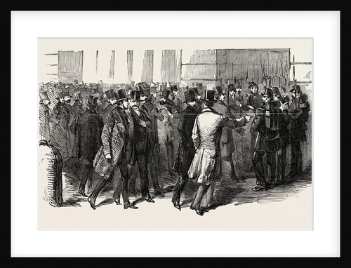 Revolution in France: Members Demanding Admission to Their Legislative Palace, 1851 by Anonymous