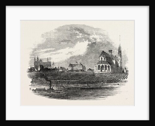 View of the Liebfrau Vineyard, the Cathedral of Worms in the Distance by Anonymous