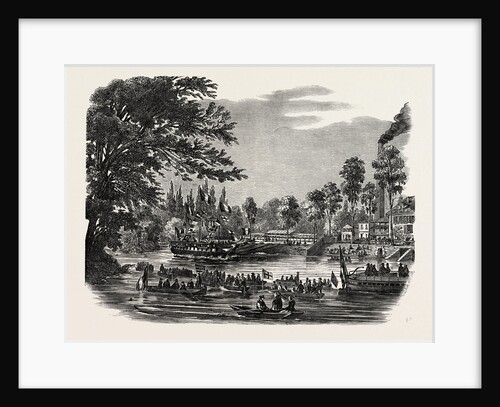 Launch of a Frigate at Neuilly by Anonymous