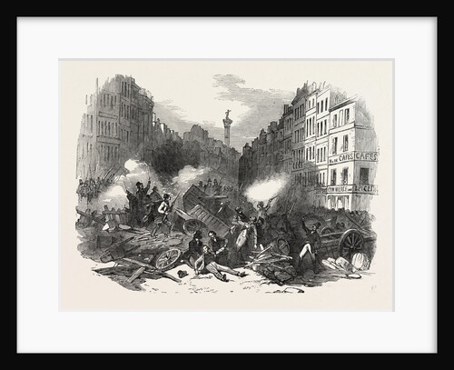 The Revolution in France: Barricade of the Faubourg St. Antoine, Paris, 1851 by Anonymous