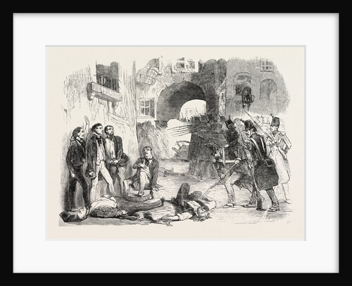 The Revolution in France: The Troops Shooting the Insurgents in the Streets of Paris, 1851 by Anonymous