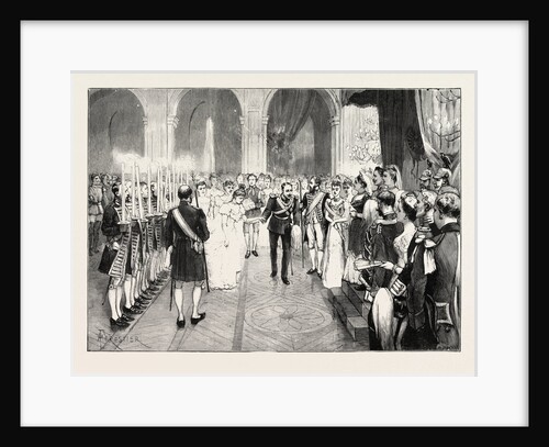 The Royal Marriage at Berlin, Germany: Torch-Dance at the Royal Palace by Anonymous