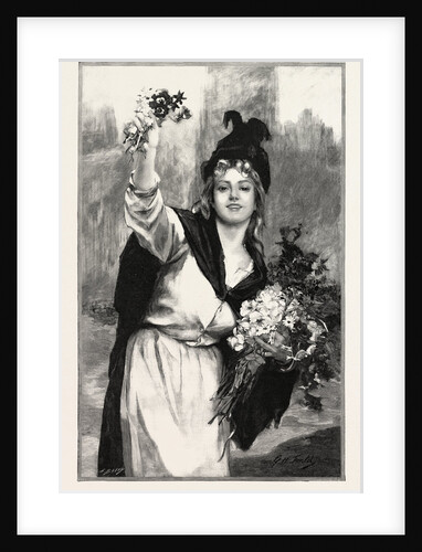 A London Flower-Girl, UK, in the Salon Des Champs Elysees, Paris, France by Anonymous