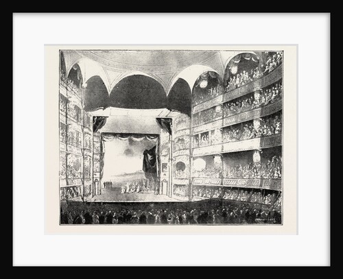 Stage of Drury Lane Theatre in 1808, London by Anonymous
