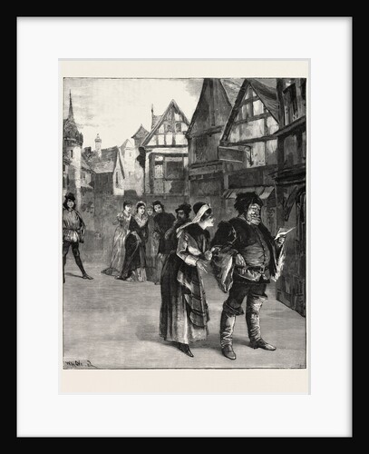 Scene from Verdi's New Opera of Falstaff, at Milan, Act III., Scene 1, Italy by Anonymous