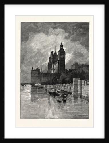 The Houses of Parliament, Westminster, London, 1893 by Anonymous