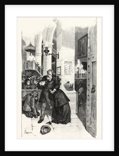 She Moved to the Door of the Church, But, with Her Foot on the Step, Swayed and Fell Into Medallion's Arms by Anonymous