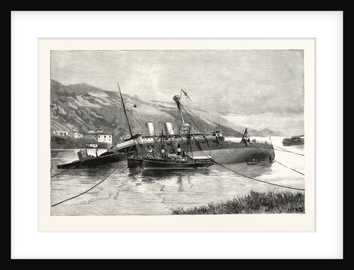 Position of H.M.S. Howe at Ferrol after the First Attempt to Raise Her, a Coruna, Galicia, Spain by Anonymous