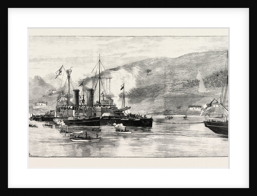H.M.S. Howe Being Towed Into Ferrol Harbour, a Coruna, Galicia, Spain by Anonymous