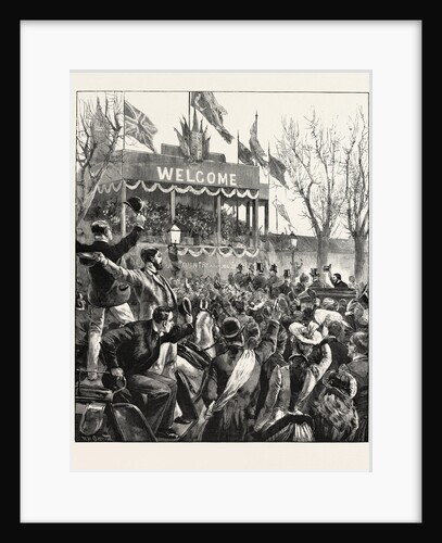 Home Rule: Great Meeting at Belfast: Arrival of Mr. Balfour at the Linen Hall, Northern Ireland by Anonymous