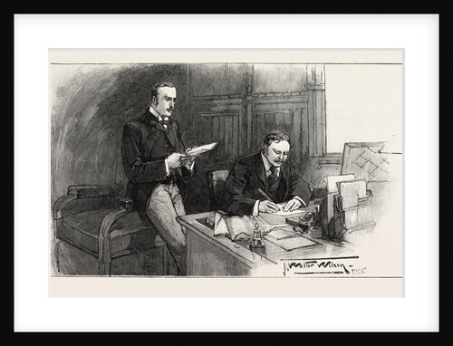 A Division in the House of Commons: The Opposition Whips: Sir William Walrond and Mr. Akers-Douglas, UK by Anonymous