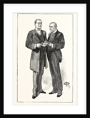 A Division in the House of Commons: The Liberal Unionist Whips: Mr. Austen Chamberlain and Mr. Anstruther, UK by Anonymous