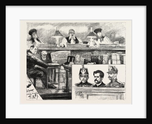 The Anarchists in Paris, France, the Trial of Ravachol at the Palais De Justice by Anonymous