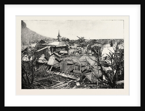 The Hurricane in Mauritius: Views of the Ruins in Port Louis: Ruins of the Western Wing of the Cathedral-Aided Schools by Anonymous