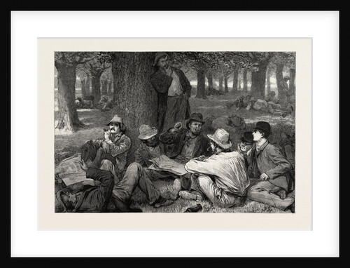 The Labour Market in Australia: The Unemployed Who Are Not Anxious for Employment, a Sketch in the Treasury Gardens, Melbourne by Anonymous