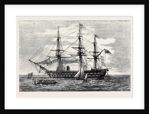 The Baltic Fleet, the Exmouth, 91 Flag of Rear-Admiral Seymour by Anonymous