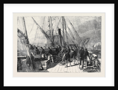 Practising on Board H.M. Gun Boat Starling by Anonymous