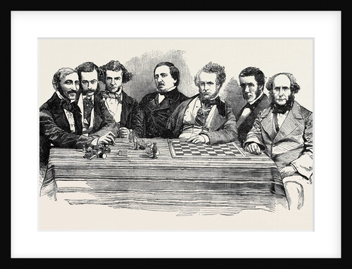 Chess Celebrities at the Late Chess Meeting, July 14, 1855 by Anonymous