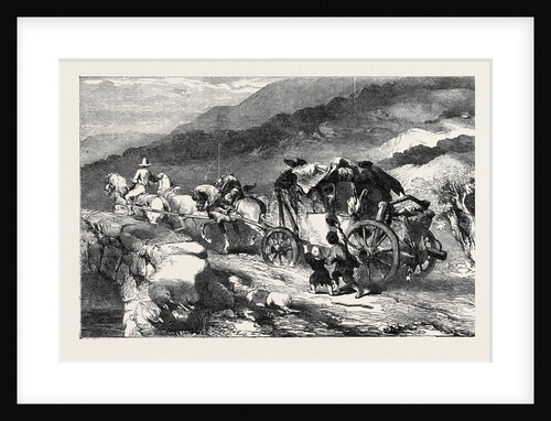 The Stagecoach of the Last Century, from the Exhibition of the Society of Painters in Water Colours by Anonymous