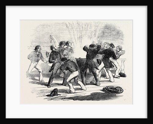Explosion of a Russian Infernal Machine on Board the Exmouth by Anonymous