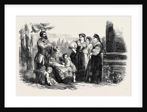 Russian Life: Fete Costume of Russian Peasants, in the Environs of St. Petersburg by Anonymous