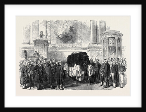 Funeral of the Late Sir Edward Parry, in the Chapel of Greenwich Hospital by Anonymous
