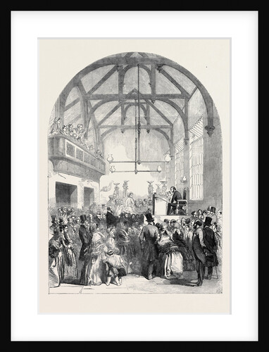 The Dunmow Flitch of Bacon Custom, Examination of Candidates in the Town Hall, at Great Dunmow by Anonymous