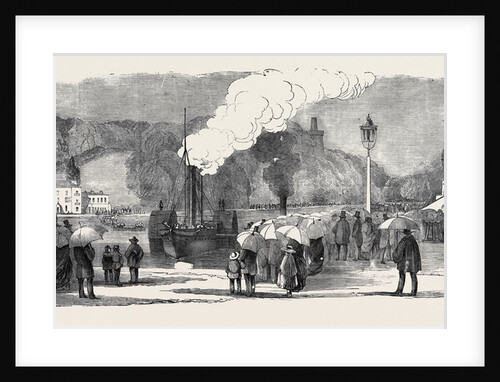 Funeral of the Late Lord Raglan: Arrival of the Caradoc at Cumberland Basin, Clifton by Anonymous