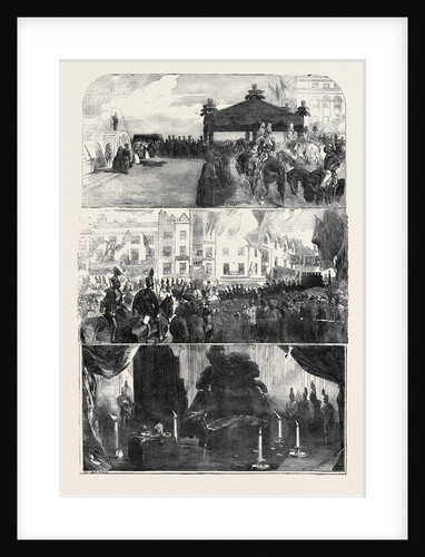Funeral of the Late Lord Raglan, the Landing, the Procession, the Lying-in-State by Anonymous