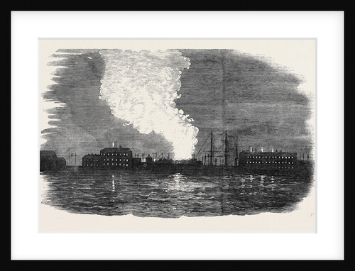 Fire Over Cronstadt, Seen from the Quarterdeck of the Caesar by Anonymous