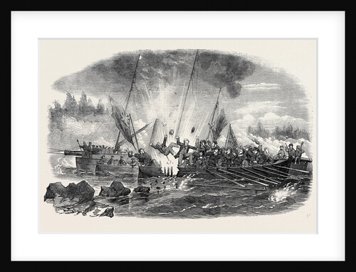 Boats Reconnoitring the Passage to Wyborg. by Anonymous