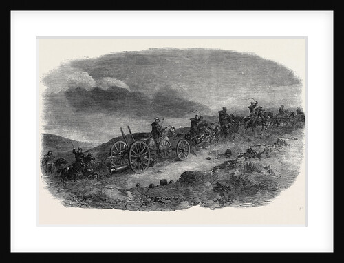 Before Sebastopol, Artillery Taking Lancaster Guns Down to the First Parallel by Night; Crimean War by Anonymous
