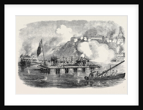 The Lady Nancy Raft Attacking Taganrog, in the Sea of Azoff by Anonymous