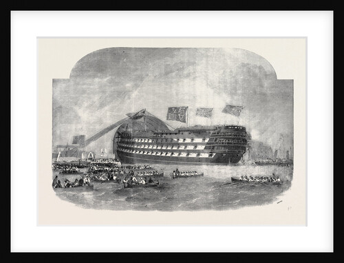 The Marlborough, Immediately after the Launch, at Portsmouth by Anonymous
