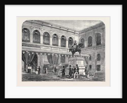The Palace of Industry at Paris, Eastern Entrance, and Statue of the Emperor of the French by Anonymous