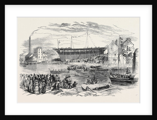 Launch of La Hogue, the Largest Ship Ever Built in Sunderland by Anonymous