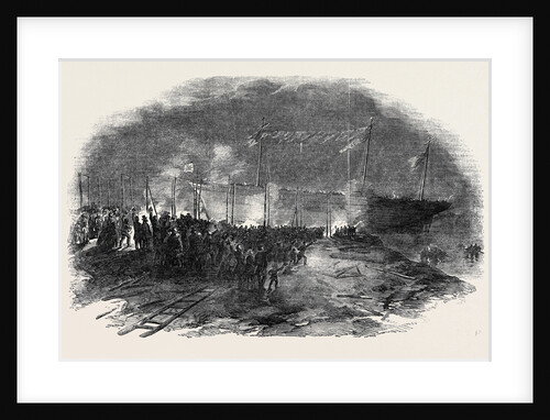 Torchlight Launch of the Iron Screw Steamer Azoff, in the Clyde by Anonymous