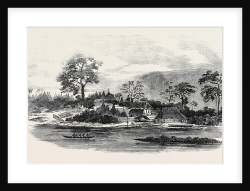 Part of the Mandingo Town of Malaghea, on the Mellicourie River, West Coast of Africa by Anonymous