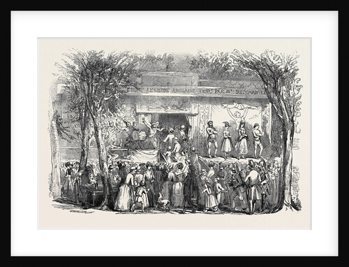 Popular Amusements of Paris: Booth at the Barrier by Anonymous