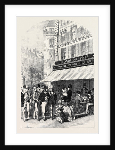 Scenes in Paris, the Boulevard Des Italiens by Anonymous